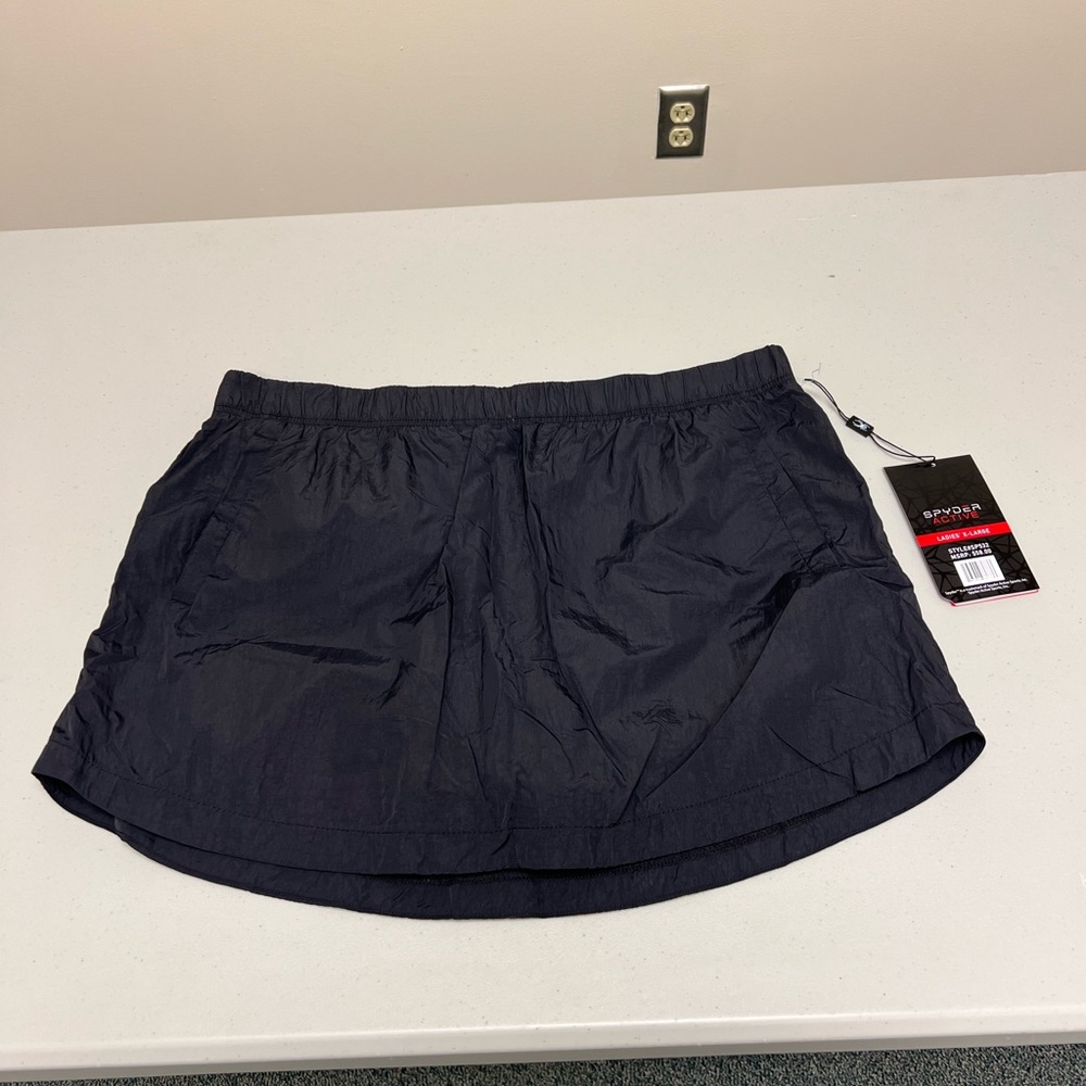NWT Spyder Active Skort Black Tennis Golf Skirt Women’s Sz: Xl 322